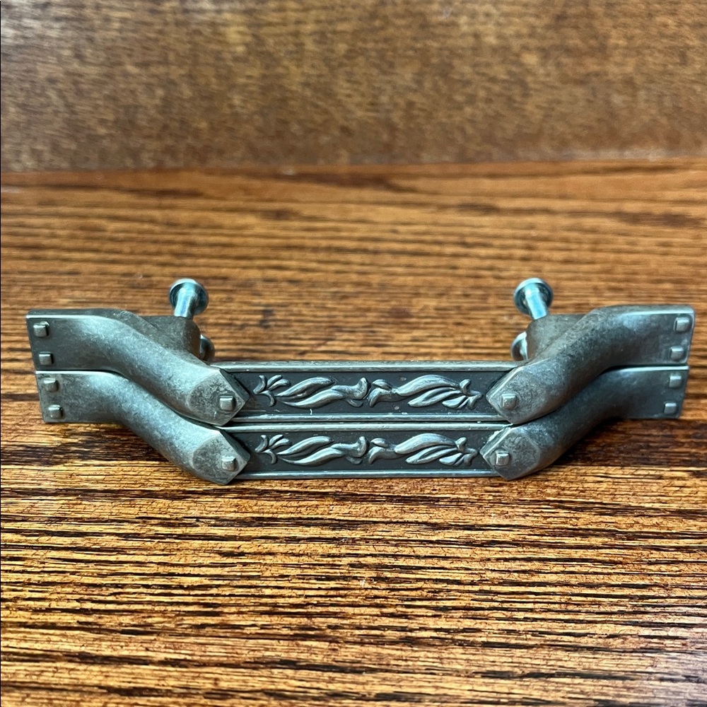 Set of Two Amerock Ambrosia 3 in Center-to-Center Weathered Nickel Cabinet Pulls